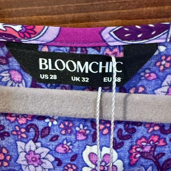 BloomChic Purple and Magenta Floral Maxi Dress - Picture 6 of 11